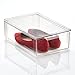 mDesign Cassetto plastica impilabile – Versatile organizer armadio in resistente plastica ideale come custodia per scarpe e accessori – Portascarpe plastica per accessori e altri oggetti – trasparente