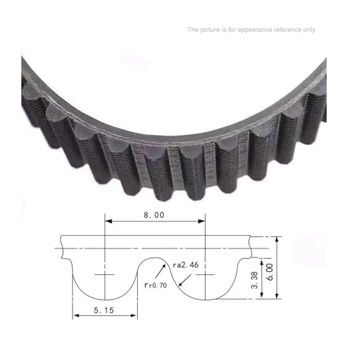 Courroie de distribution HTD 8M 752mm de largeur 40mm en caoutchouc
