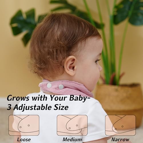 Muslin Baby Bibs Baby Drool Bandana Bibs for Baby Girls Boys Infant Newborn Toddler Drooling and Teething4