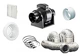 Manrose MF150T Timer Back Draught Bathroom Fan Kit 4" 5" 6" (MF 150)