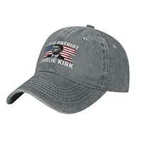 A True Patriott Charlie Kirk Hats Rest in Peace Charlie 1993 2025 Denim Cap