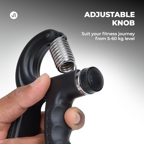Bodyband Adjustable Hand Grip Strengthener 60kg Black - Image 6