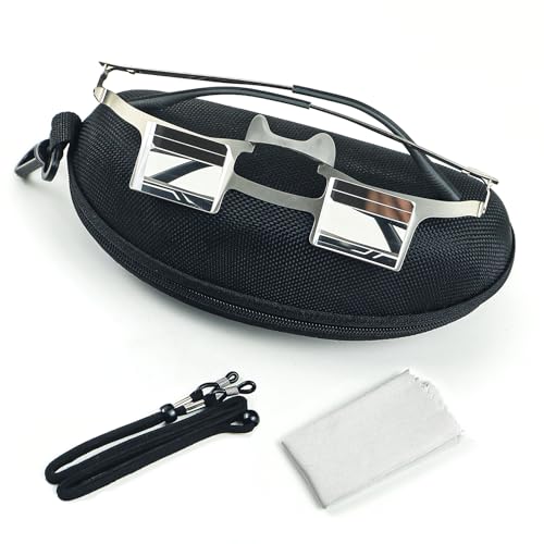 CHANGAR Rock Climbing Belay Glasses 90 Degree Upward Prism Glasses for Outdoor Climbing New Upgraded Metal Frame Enhance Comfort & Safety Versatile & Durable Prism Eyewear for Rock Climbers