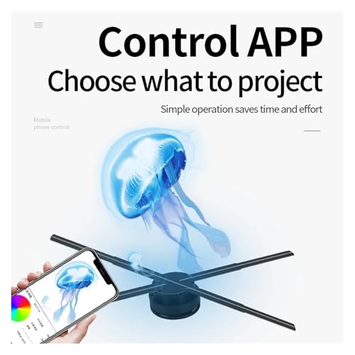 Proyector holográfico 3D para atraer clientes con lámpara publicitaria de 384 LED 5