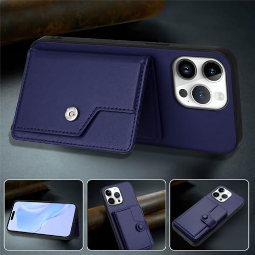 Étui portefeuille iPhone 13 Pro Max or rose antichoc en silicone - 3