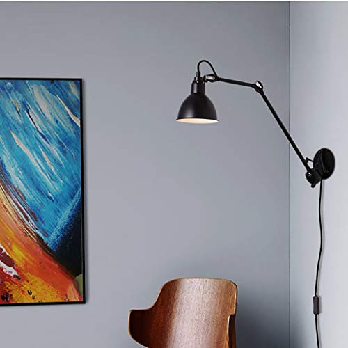 Lámpara de pared verde con brazo extensible rocker para iluminación de pasillo 8