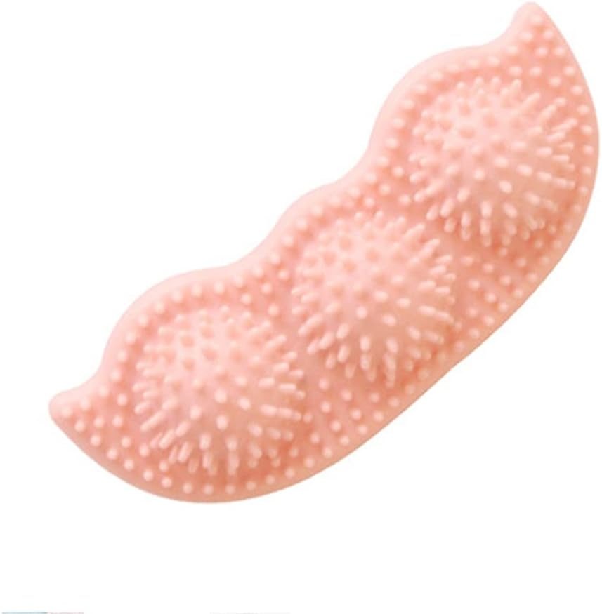 Durable Teething Dog Chew Toys Portable Non-Toxic Soft Rubber Puppy Toys Teeth Cleaning Pet Training Easy to Clean (Pink)