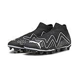 PUMA Men's Sport Shoes FUTURE MATCH+ LL FG/AG Soccer Shoes, PUMA BLACK-PUMA SILVER, 44