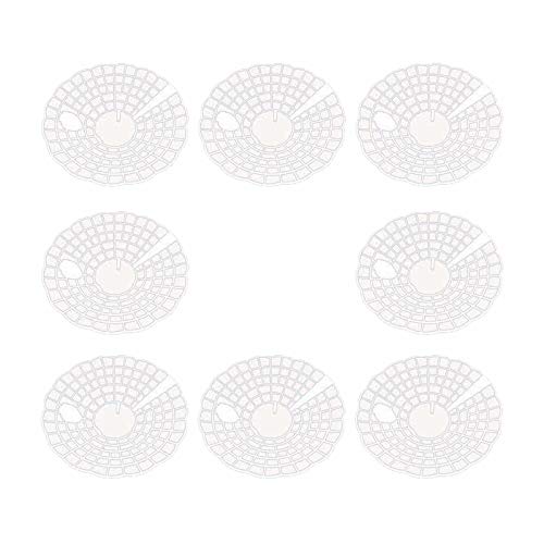 Brave Tour 8 Pack Strawberry Supports - Strawberry Plant Support with 3 Sturdy Legs - Strawberry Growing Racks Strawberry Growing Frame,Protection of Strawberry Plants from Mold, Rot and Dirt(White)