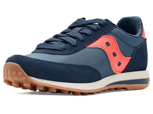 Saucony Trainer 80 KDZ (Little Big Kid) Sneaker, Navy/Red, 1 US Unisex - image 1