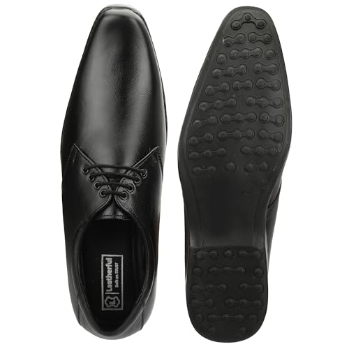 Image of Leatherful Formal Lace-up Derby Shoes| Full Grain Leather | Office, Party | Genuine Leather | Smart Casual