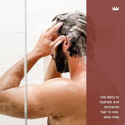 Cremo Bourbon & Oak 2-in-1 Shampoo & Conditioner, Barber Grade Quality That Moisturizes and Cleanses All Hair Types, 16 Fl Oz