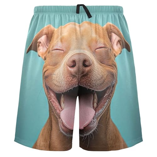 Floral Pajama Mens Shorts Summer Athletic Golden Dunes Desert Sunset Lounge Sleep Shorts Pj S