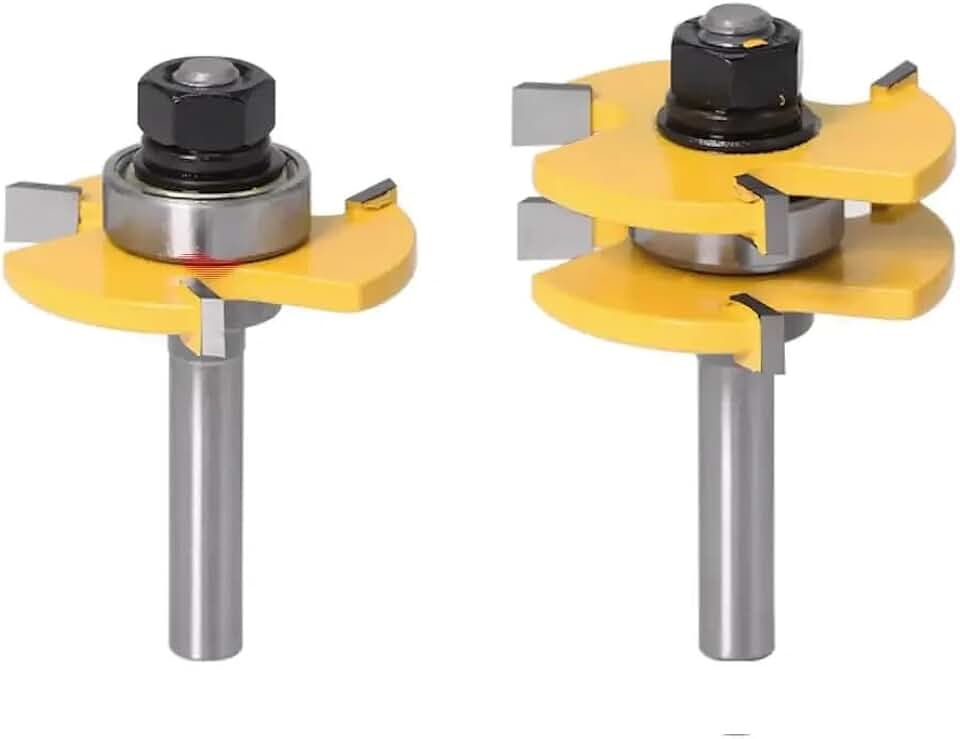 Fresa Para Túpia Haste 1/4 6,35mm Macho Fêmea P/ Madeira Pvc