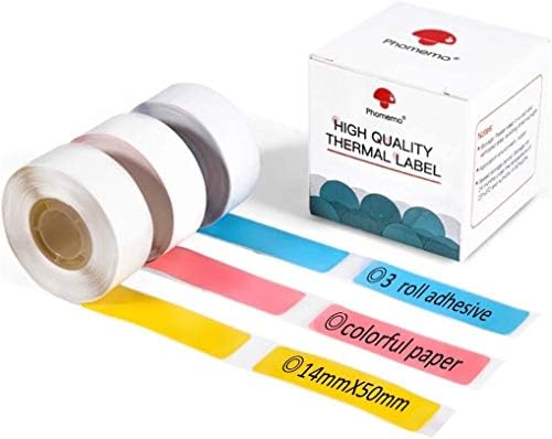 Phomemo 3 Rolls Pattern self-Adhesive Label,Thermal Label,12mm × 40mm, Compatible with Phomemo D30 Label Printer,Suitable for School,Home,Name,160 Labels/roll,3 Rolls in Total.(Starry Sky Pattern