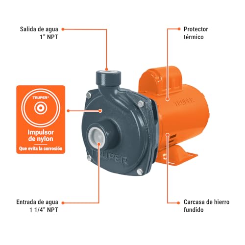 Bomba de agua de 1 caballo de fuerza 27 bomba de agua de 1 caballo de fuerza precio marca TRUPER (3)