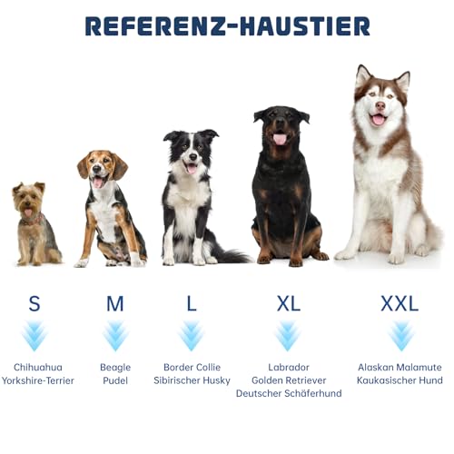 WUFANC Hundebademantel, Bademantel Hund aus Mikrofaser, Extra Saugfähig und Schnelltrocknend, Hunde Bademantel mit Klettverschluss und Verstellbarem Schrumpfband für Große Mittel und Kleine Hunde
