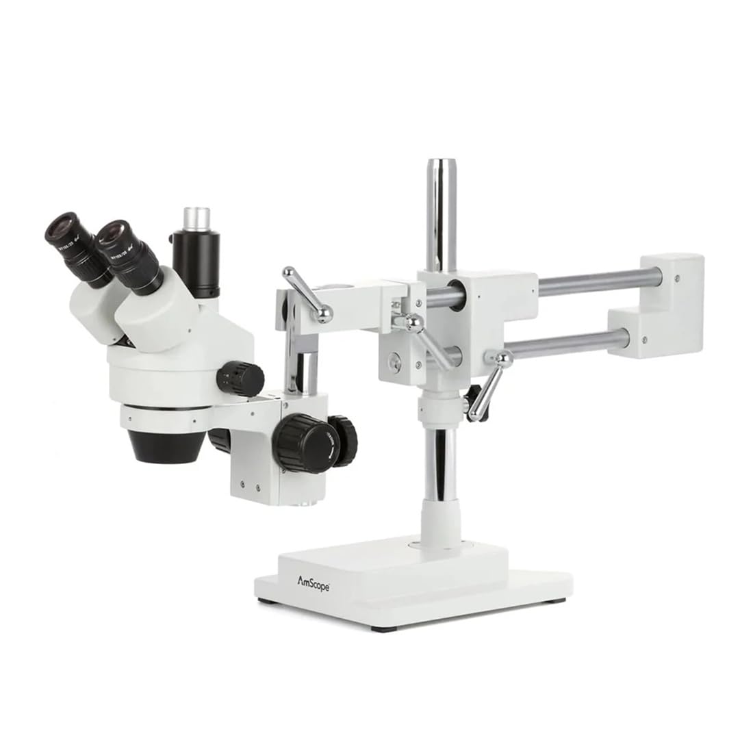 3.5X-90X Microscopio stereo zoom, su supporto doppio