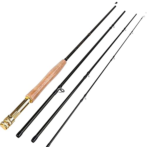 2.7M Ultralight Fly Fishing Rods Lw 5/6 4 Sections Fast Action Freshwater Fly Rods for Trout Salmon Fishing Tackle Telescopic Fishing Rod (Color : D) (D)