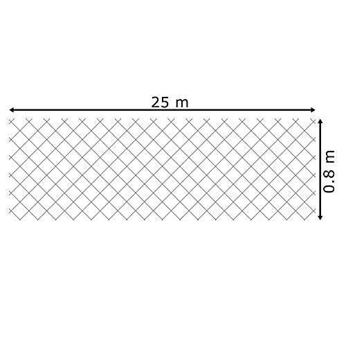 V2Aox Maschendrahtzaun 80 cm Höhe 25 m Länge Maschendraht Gartenzaun Zaun Draht Drahtgitter Drahtzaun Rolle Hasendraht… – Bild 5
