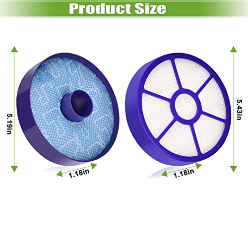 Anicell Replacement Filter For Dyson Dc33 Animal, Dc33 All Floor Replacement Bundle Filter Kit, 1 Dc33 Washable Dust Cup Primary Filter Replacement For Dyson, 1 Dc 33 Post Motor Hepa Exhaust Filter Replacement For Dyson, Generic For 919563-02 921616-01 #TOP1