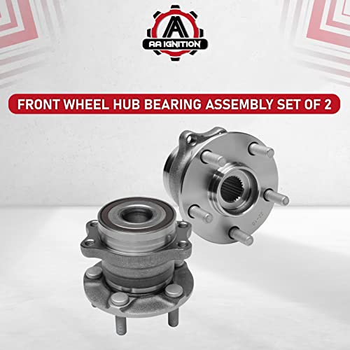 Image of Replacement Rear Wheel Hub Bearing Assembly Set of 2 - Compatible with Subaru - Crosstrek, Forester, Impreza, XV Crosstrek - Replaces 512518, BR930928, HA590522