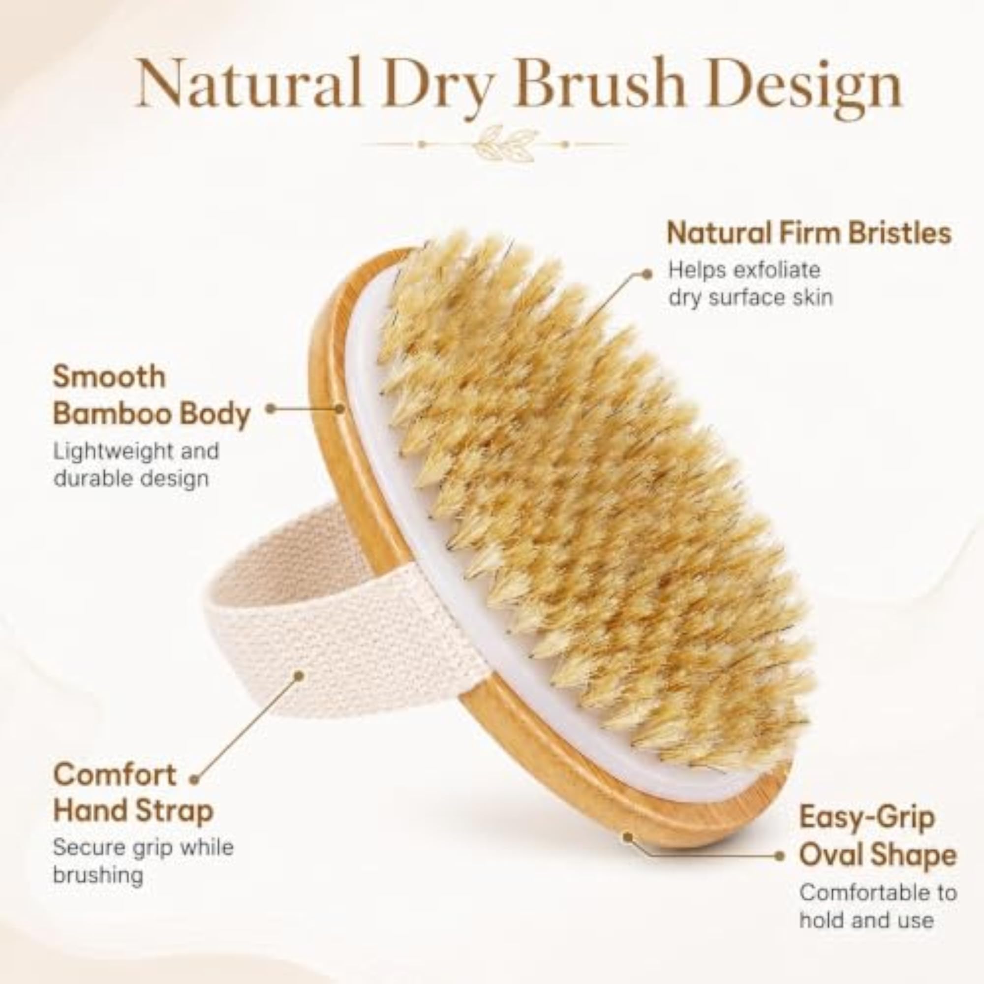 Wooden Bath Brush for Wet & Dry Body Brushing