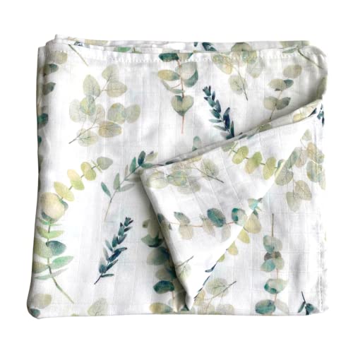 Baby J's - Fejka, Bamboo Muslin Swaddle Blanket - X-Large Blankets for Babies and Toddlers - Made with Bamboo and Soft Breathable Cotton - Super Soft with Double Thickness - 120 x 120cm