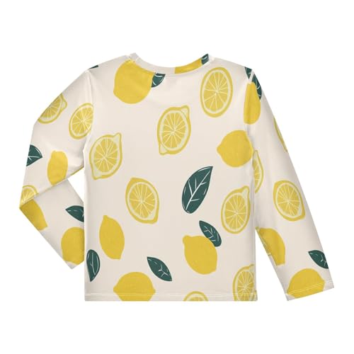 CaTaKu Fruits Lemons Toddler Rash Guard Boy Swim Shirt for Boys Kids Swimsuit Long Sleeve UPF 50+ 3-12T4