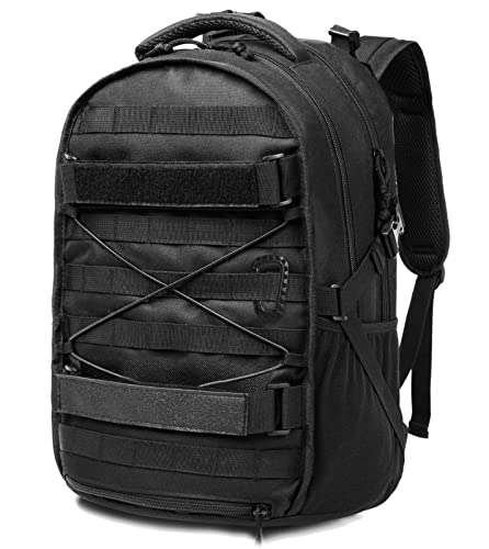 Insstuid Tactical Backpack Military Army Daypack - Assault Pack Molle Backpacks Bug Out Bag 3 Day Pack With Rain Cover For Hiking Camping Travel Hunting Rucksack For Men Women Small Black #TOP5