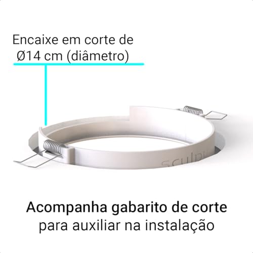 Suporte de Teto Embutido para Roteador Tp-link Deco M5, Modelo Redondo