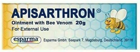 Apisarthron 20g Ointment with Bee Venom for Neuralgia, Joint Pain, Muscle Pain Relief - Anti-Inflammatory Analgesic for Joints and Muscles