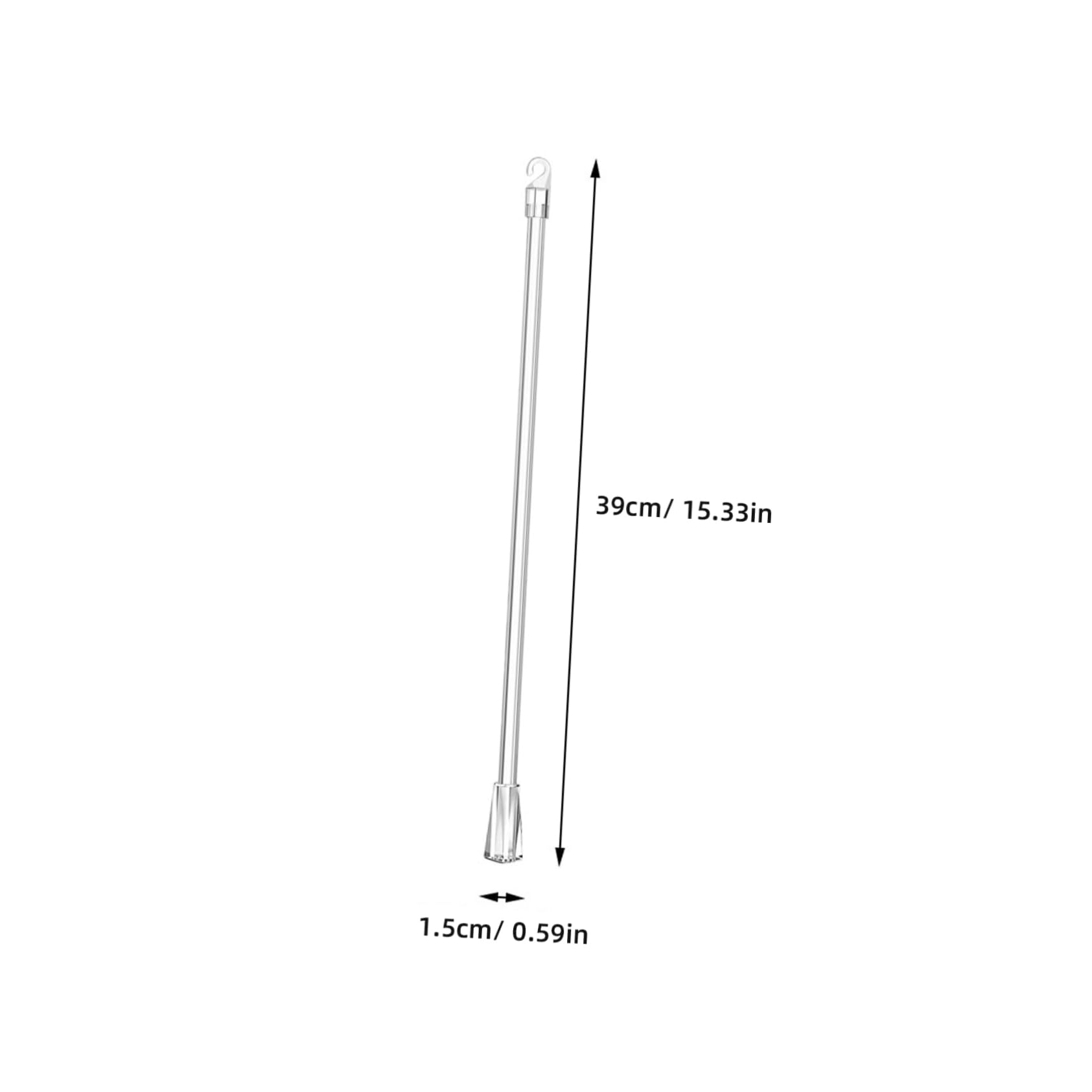 NULYLU 2pcs Vertical Blind Replacement Wands Lightweight Shade Rods Household Blind Sticks for Easy Curtain Strong Bearing Capacity Window Accessories