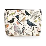 Bird Gifts Makeup Bag, Pigeon Birds Theme Cosmetic Bags Travel Organizer Bag Makeup Pouch, Sister Birthday Christmas Gift for Women Mom Friend, Bird Pigeon Lovers Gifts for Women