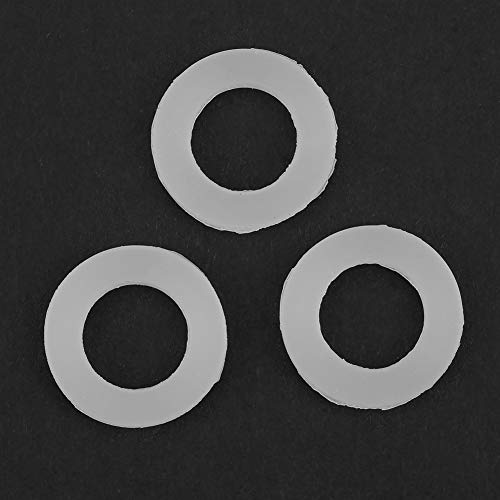Flat Gasket Washer Circle Silicone White Flat Rubber Washers Replacement Circle Silicone O Rings for Pipe Water Tap Connection 12 Pieces (3/4 inch) - Image 3