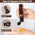 Travel Kit - 10 Pcs Travel Bottles for Toiletries, TSA Approved, Leak Proof Plastic Small Cream Jars & Refillable Spray Bottle for Shampoo, Conditioner (Brown) - Image 3