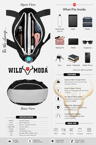 Image of WILD MODA Women's Tote & Shoulder Bag (Set of 1) | Set of 1
