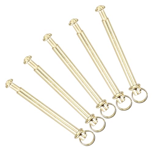 POPETPOP 5セット 折りたたみ扇子修理キット 強靭リベット ナット 扇子軸アクセサリー 簡単取付 安定成形 ファン補修パーツ