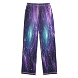 4374-nebula - Pantalones de pijama para niños, pantalones de pijama suaves, cómodos pantalones largos con 2 bolsillos, 4374-Nebula, XL