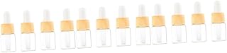 Beaupretty 12 pcs glass dropper bottles Cosmetic Dropper Bottle Empty Dropper Bottle up glass bottle vial