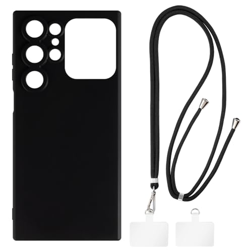 Shantime �P�[�X�ƃN���X�{�f�B�X�g���b�v�Z�b�g Oukitel C72 �Ƃ̌݊������� �g�уJ�o�[�Ƌ����o�b�N���t�������\�l�b�N�X�g���b�v�����2���̃p�b�`�t��(�u���b�N + �u���b�N)