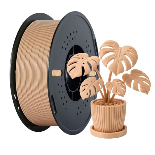 Kingroon 1.75mm 3D Printer Filament, 1kg PLA, +/-0.02mm Accuracy, Skin, 2.2lbs
