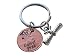 Cap and Diploma Charm Layered Over 2016 Penny Keychain - Good Luck to the New Graduate; Hand Made; Graduation Gift
