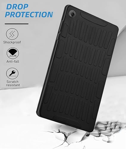 Image of TGK Rugged Back Cover for Lenovo Tab One /Tab K9 Case (TB-305FU /TB-305XU) 8.7 inch 2025 Black