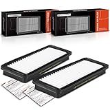 A-Premium 2-PC Engine Air Filter Compatible with Hyundai Genesis 2012-2014, Equus 2012-2016 & Kia