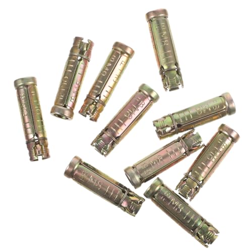 jojofuny 10pièces Ancrages à Enfoncer Pour Béton Massif Chevilles Moletées Acier Fixation De Structures Sur Béton