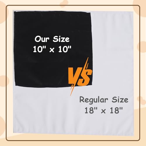 Eco Hanky 10X10in Small Cloth Napkins, Kids Napkins for Lunch, Black, 12pk by Urby - Used condition - Image 2