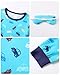 CARETOO Toddler Boy Pajamas Toddler Long Sleeve Long Pants with Eye Mask Pajama Set Kids Cute Cars Print Pjs 3PCS Sleepwear 6t 5t Pajamas Boys