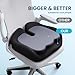 Benazcap Seat Cushion, Memory Foam Cushions for Office Chair - Ergonomic Chair Cushions for Tailbone Pain Relief, Sciatica & Back Support, Office Chair Cushion & Car Seat Cushion