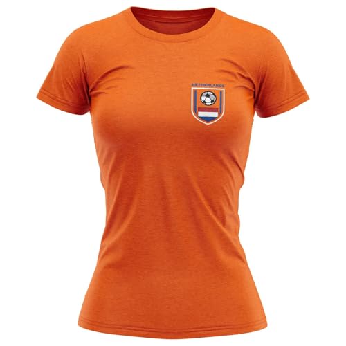 Netherlands Football Jersey for Women Dutch Football Game Shirt Dutch Soccer Gifts Orange